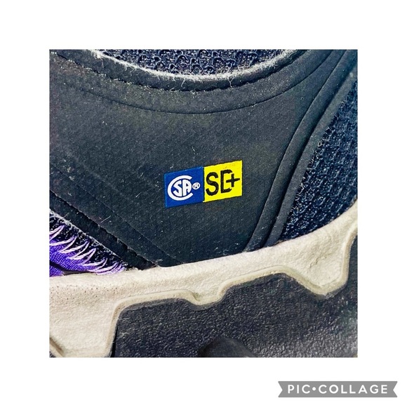 Timberland Pro Powertrain Sport Alloy Toe Work Shoes In Purple,Size 8W - Picture 9 of 10